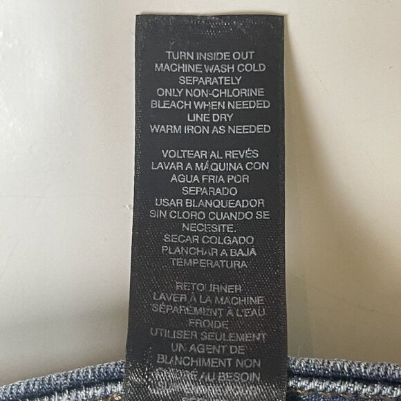 Chicos Jeans Womens 0 Small 4 Blue So Slimming Girlfriend Ankle Raw Hem Stretch - Picture 13 of 13